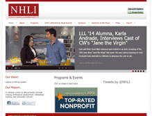Tablet Screenshot of nhli.org